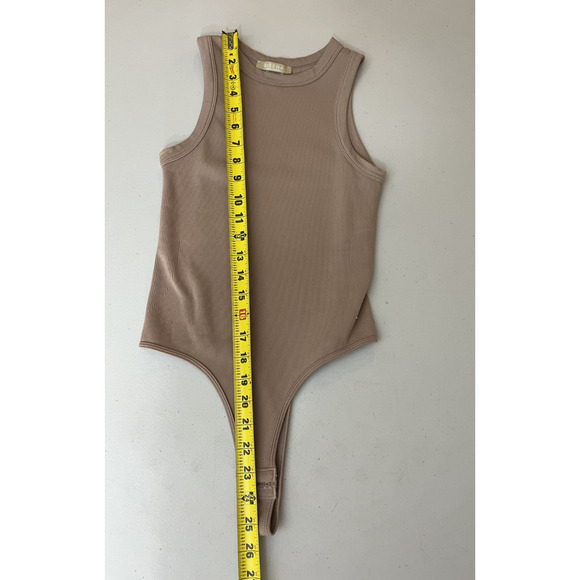 Sirena Santa Barbara Ribbed Bodysuit OS Thong Minimal Beach Y2K Shaping Capsule - Picture 12 of 14